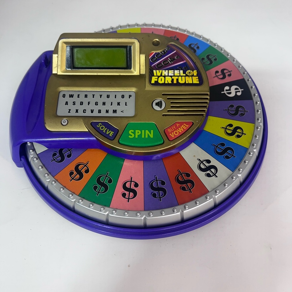 Califon SPINNING Wheel of Fortune Handheld Game 2009 *WORKS - No Pen